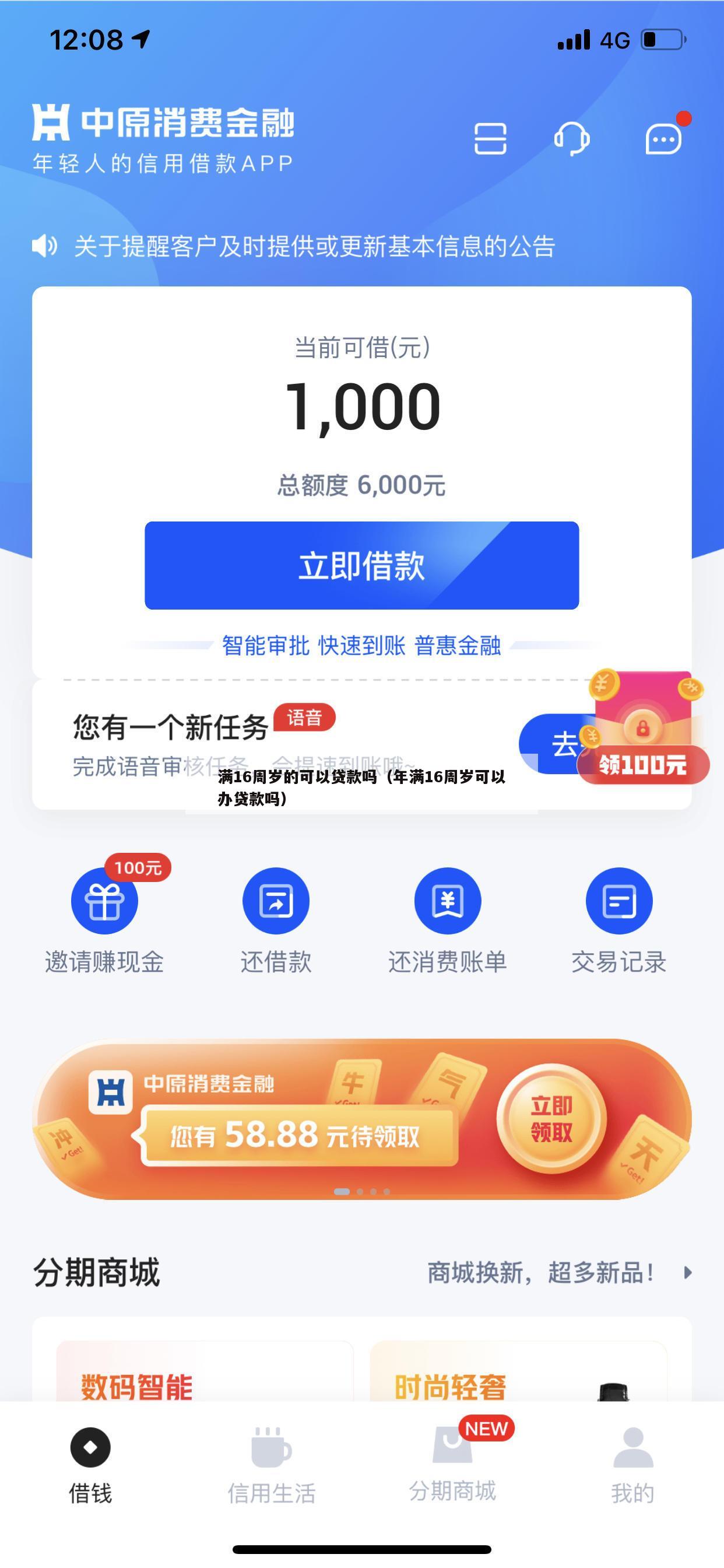 满16周岁的可以贷款吗(年满16周岁可以办贷款吗)