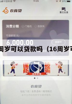 我满16周岁可以贷款吗(16周岁可以申请贷款吗)