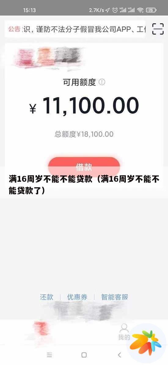 满16周岁不能不能贷款(满16周岁不能不能贷款了)